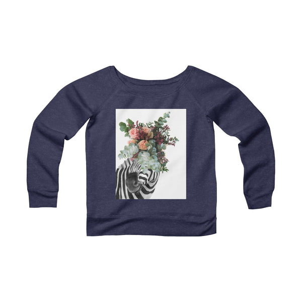 Women's Sponge Fleece Wide Neck Sweatshirt - Paola V Cesano