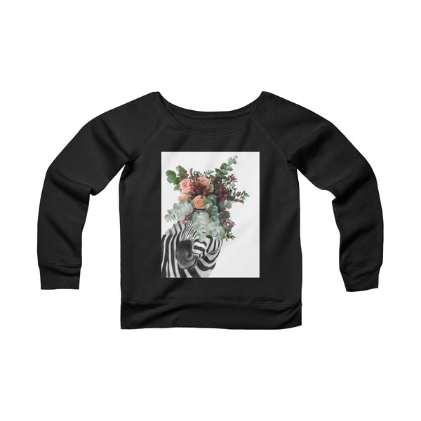 Women's Sponge Fleece Wide Neck Sweatshirt - Paola V Cesano