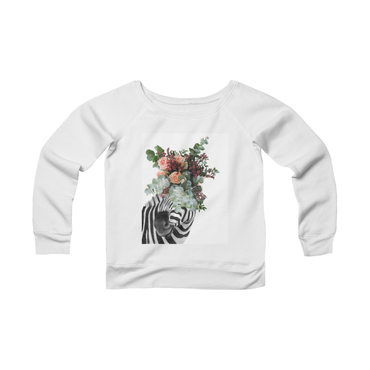 Women's Sponge Fleece Wide Neck Sweatshirt - Paola V Cesano