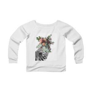 Women's Sponge Fleece Wide Neck Sweatshirt - Paola V Cesano