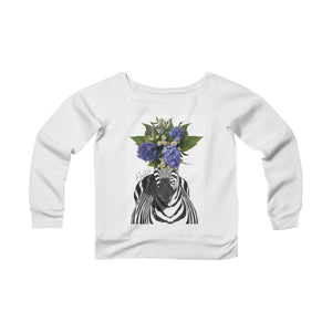 Women's Sponge Fleece Wide Neck Sweatshirt - Paola V Cesano