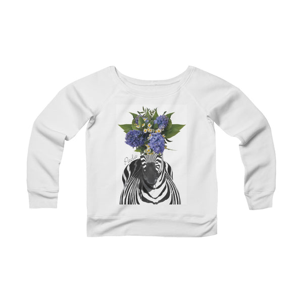 Women's Sponge Fleece Wide Neck Sweatshirt - Paola V Cesano