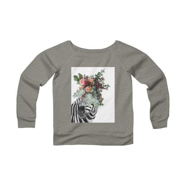 Women's Sponge Fleece Wide Neck Sweatshirt - Paola V Cesano