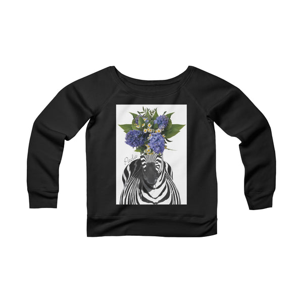 Women's Sponge Fleece Wide Neck Sweatshirt - Paola V Cesano