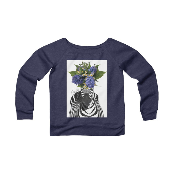 Women's Sponge Fleece Wide Neck Sweatshirt - Paola V Cesano
