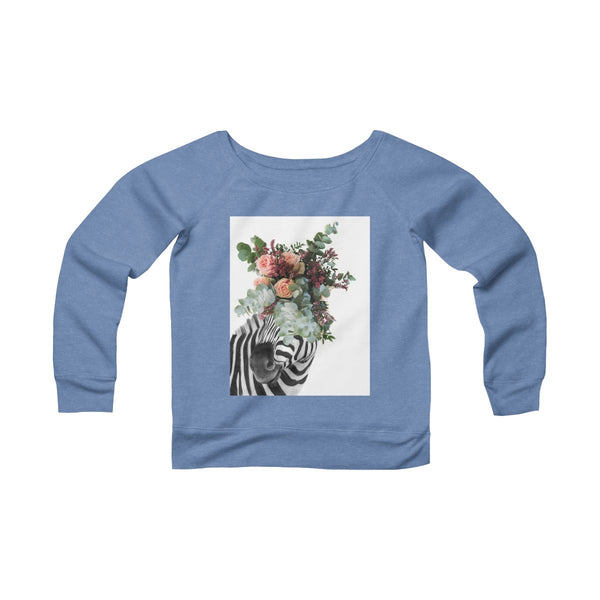 Women's Sponge Fleece Wide Neck Sweatshirt - Paola V Cesano
