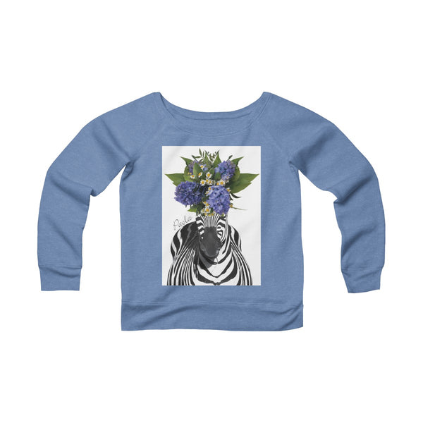 Women's Sponge Fleece Wide Neck Sweatshirt - Paola V Cesano