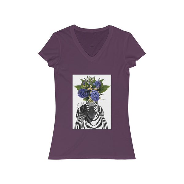 Women's Jersey Short Sleeve V-Neck Tee - Paola V Cesano